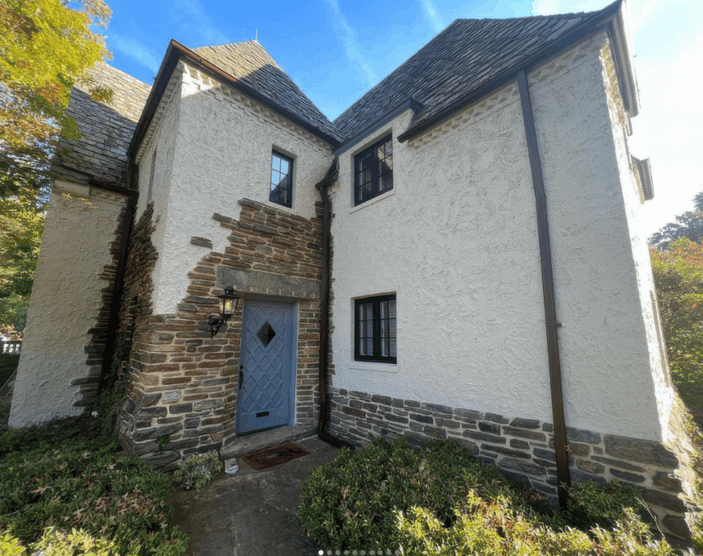 Stucco and masonry exterior painting project after