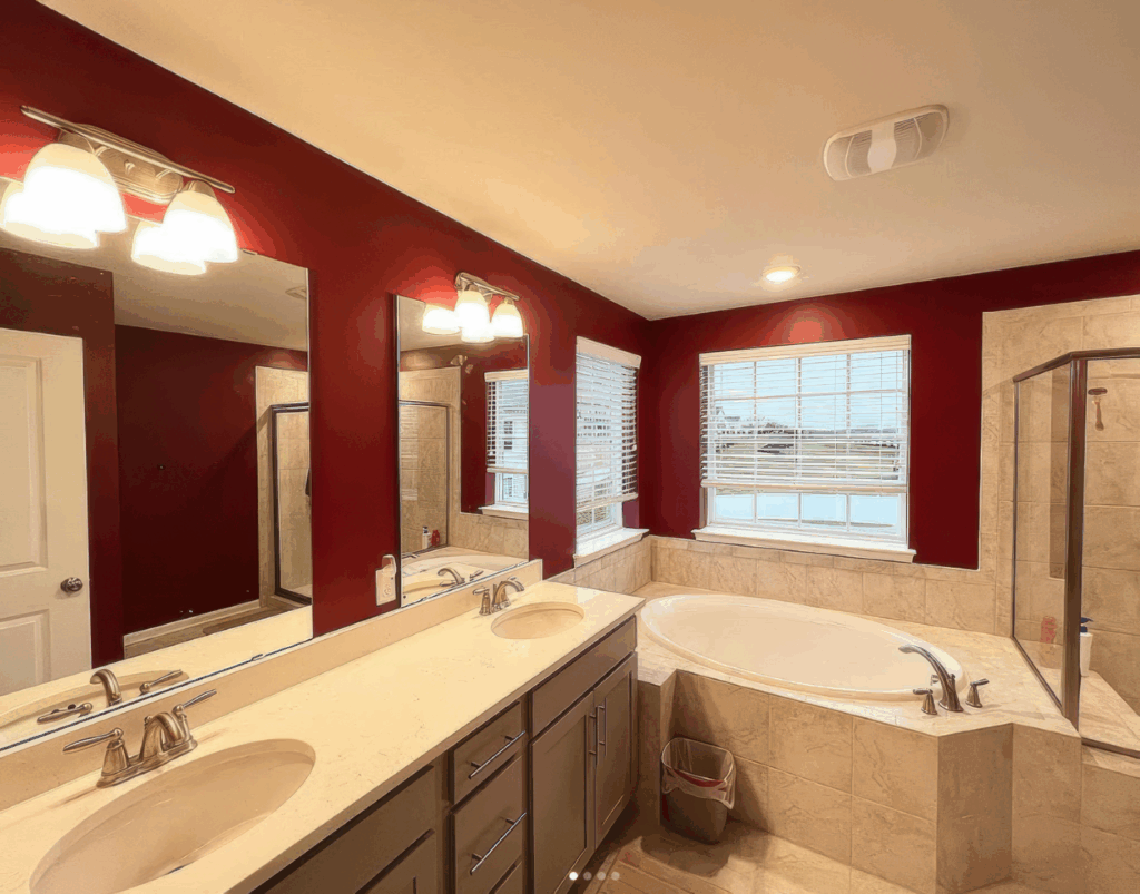 Bathroom walls and ceiling painting