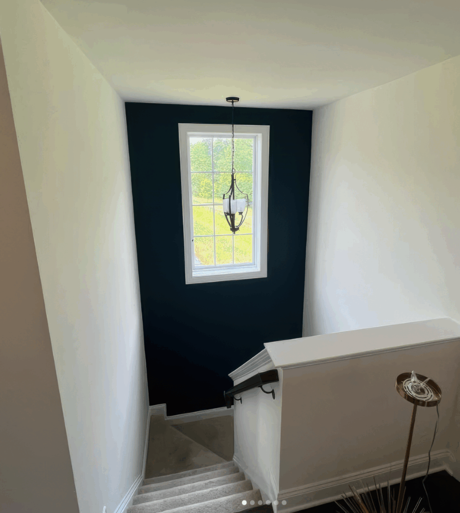 Interior house painting, walls and ceiling